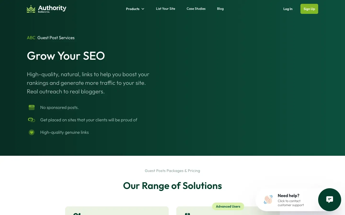 Authority Builders: authority.builders/guest-posts as it looked when we checked